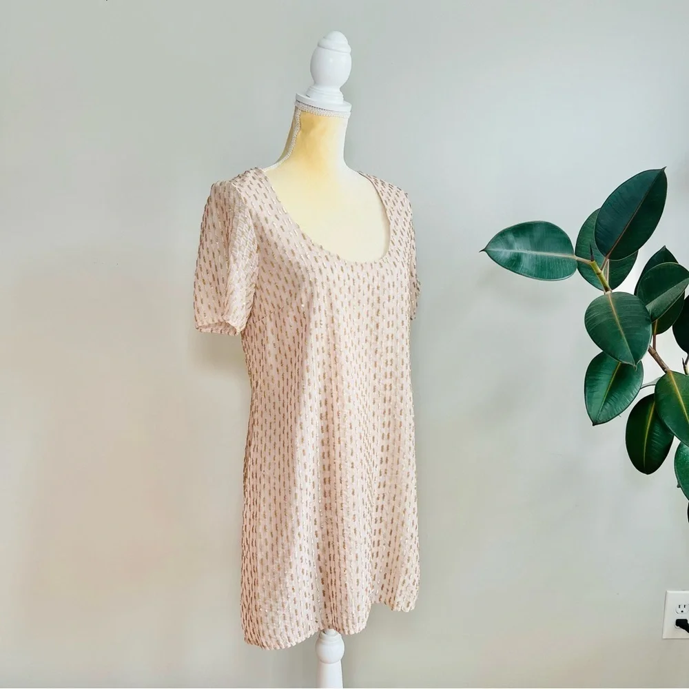 Show Me Your Mumu Waterfall Sequin Demi Dress Blush - Picture 6 of 11